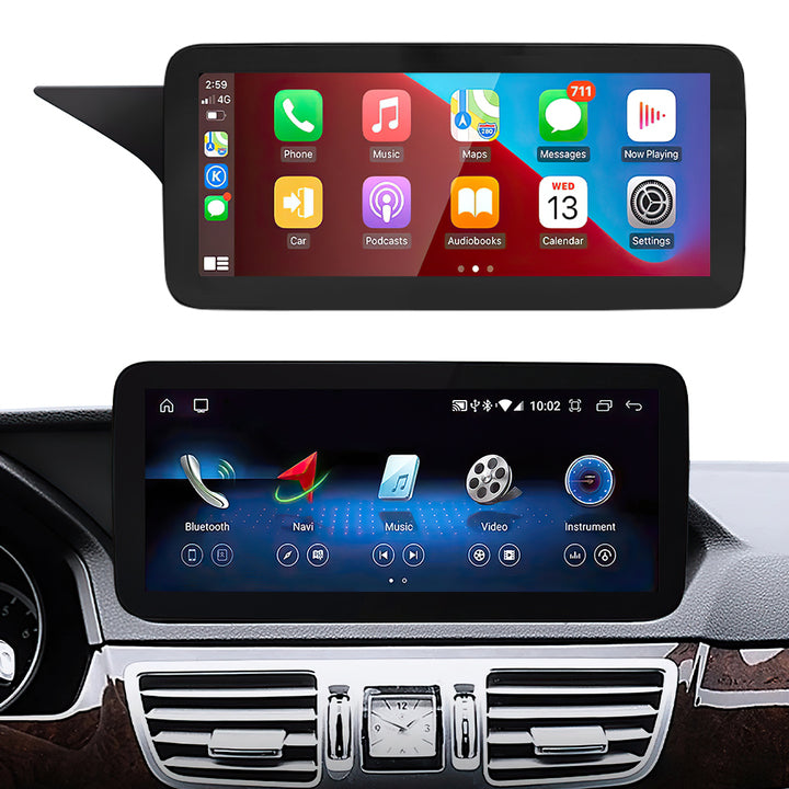 LEHX 8Core 4G Car Android AUTO CarPlay 10.25inch 12.3inch Screen For Mercedes Benz E Class W212 Car Stereo GPS Car DVD Player